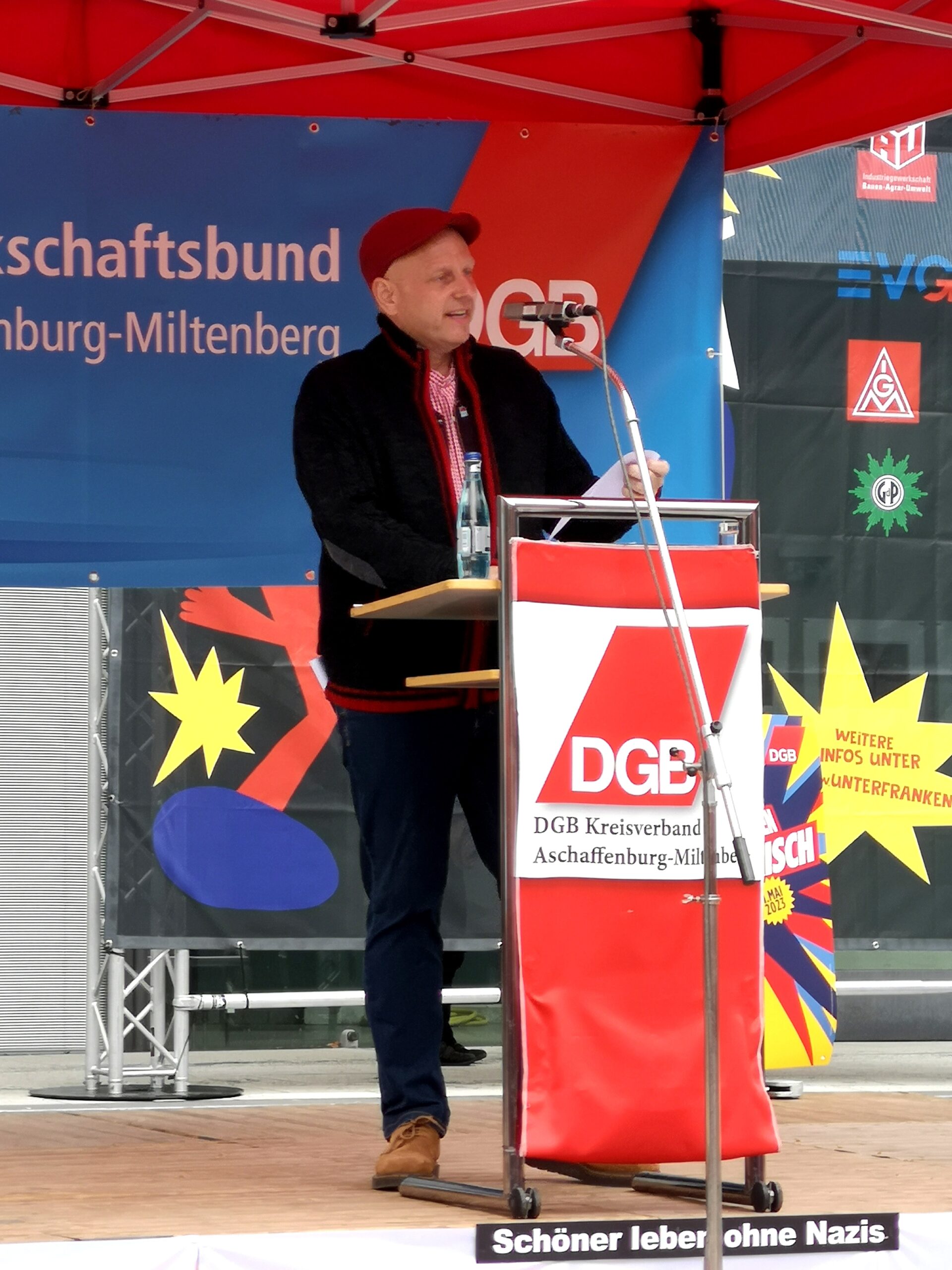 Ungebrochen solidarisch:                                                  1.Mai in Aschaffenburg